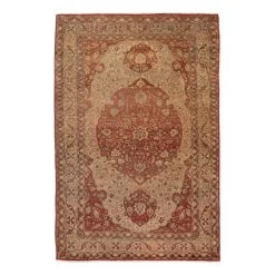 Red Traditional Wool Persian Rug - 4'4" X 6'6"