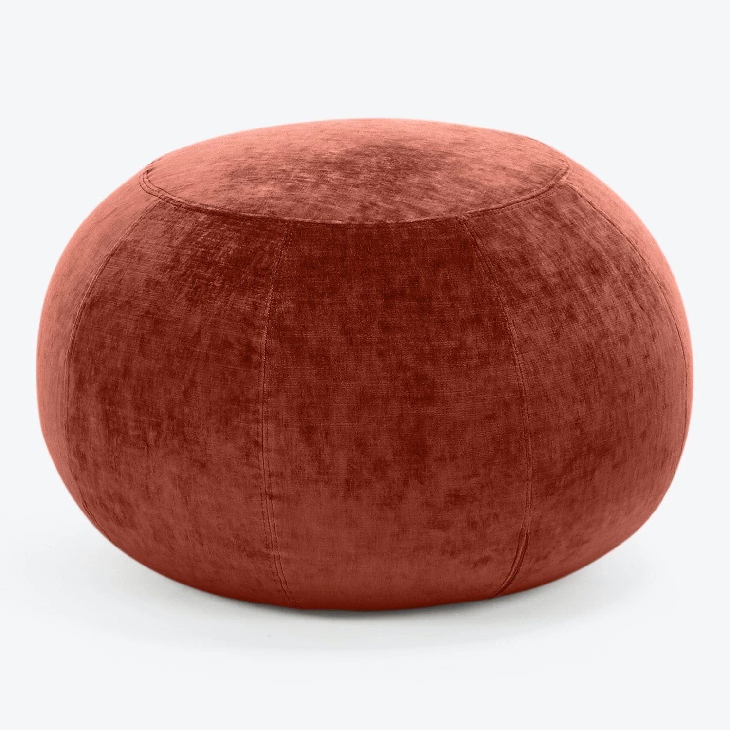 Geo Crushed Velvet Ottoman, Small 3 Geo Crushed Velvet Ottoman, Small