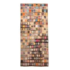 Multicolored Vintage Kilim Wool Rug - 9'11" X 22'8"