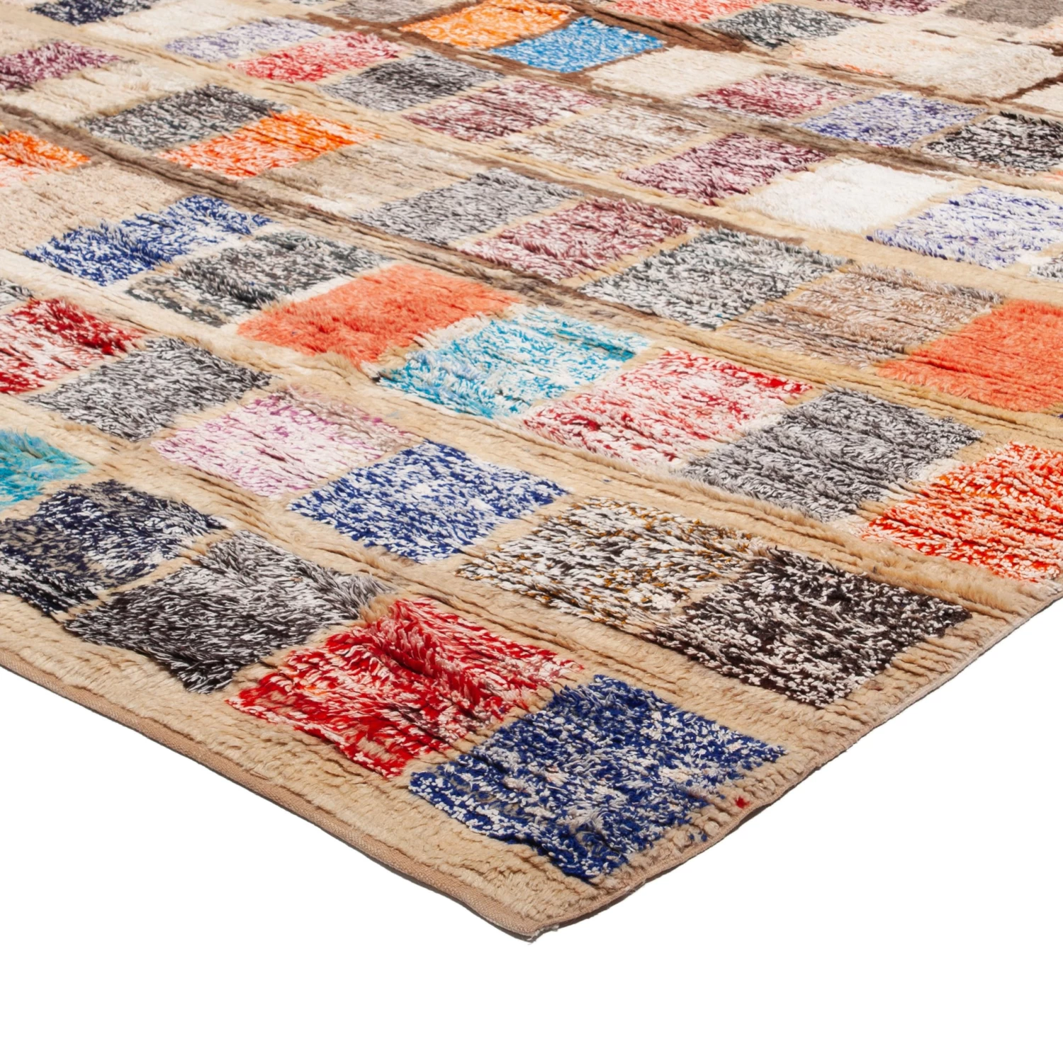 Multicolored Vintage Kilim Wool Rug - 9'11" X 22'8" 5 Multicolored Vintage Kilim Wool Rug - 9'11" X 22'8" - Image 3