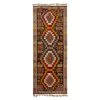 Multicolored Vintage Turkish Kilim Wool Runner - 5'8" X 15'2" -Home Comprehensive Shop 1596236 1