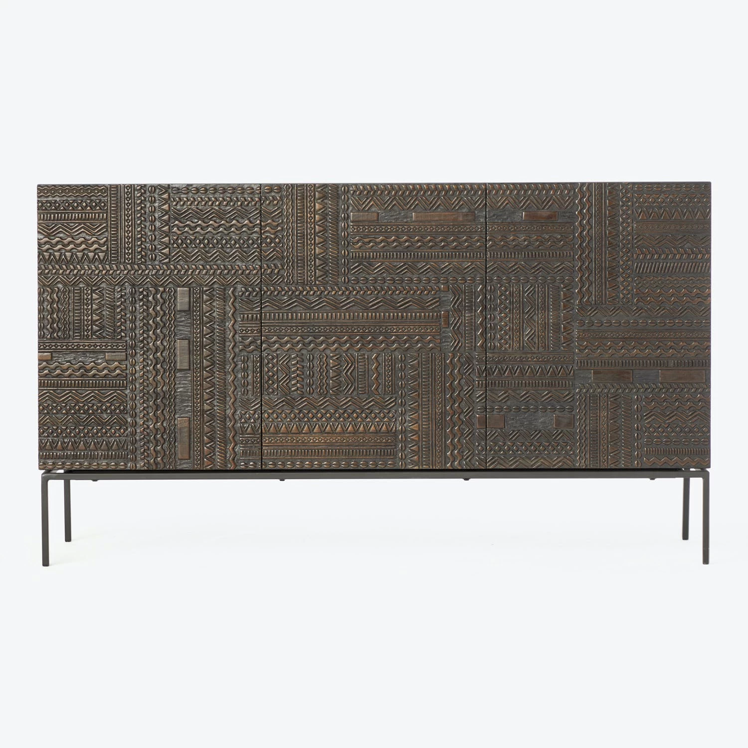 Teak Tabwa 3-Door Sideboard 3 Teak Tabwa 3-Door Sideboard