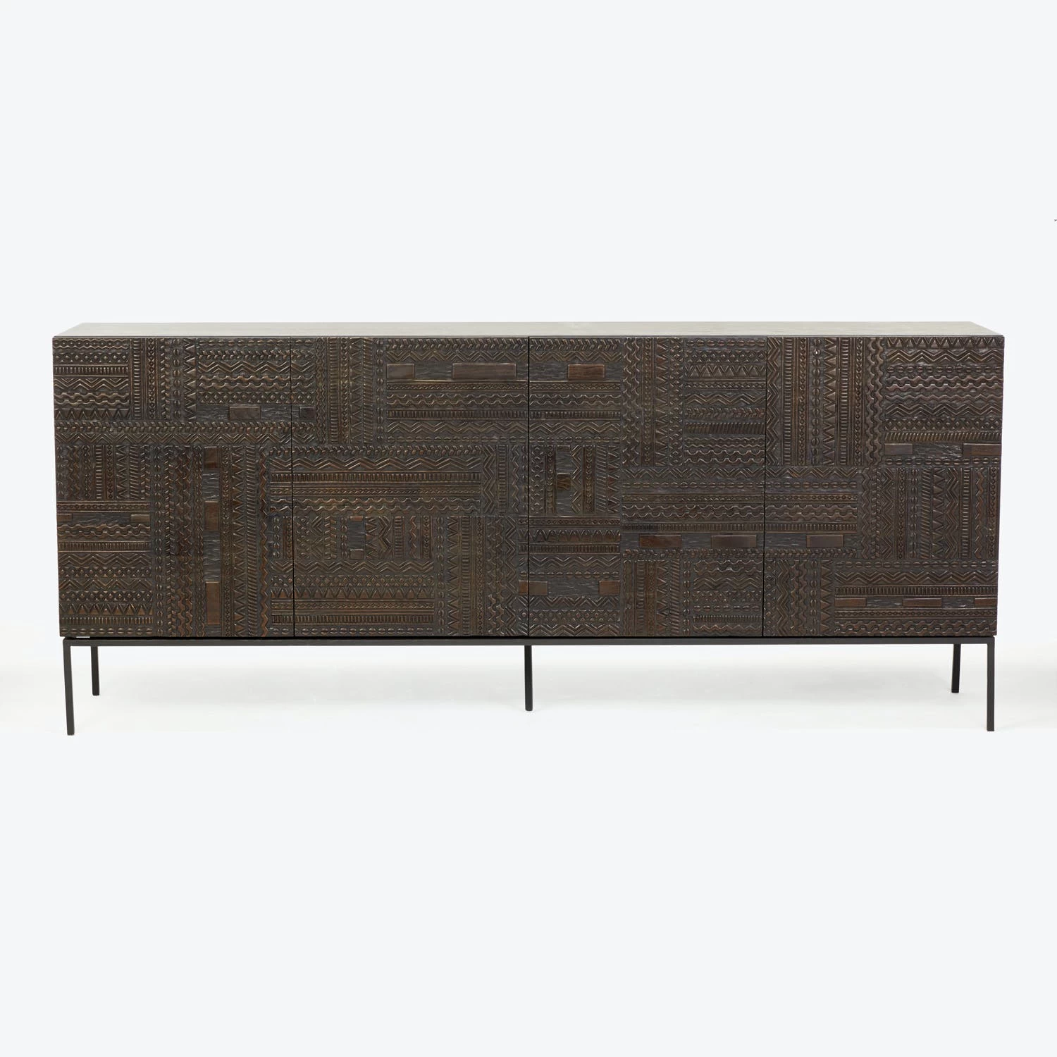 Teak Tabwa 4-Door Sideboard 3 Teak Tabwa 4-Door Sideboard