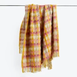 Mohair Plaid Throw -Home Comprehensive Shop 1596815 a