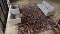 Multicolored Vintage Traditional Wool Rug - 10'7" X 14'9" 12 Multicolored Vintage Traditional Wool Rug - 10'7" X 14'9" -Home Comprehensive Shop 1597511 2