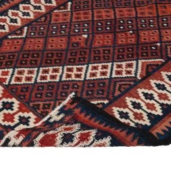 Orange Vintage Flatweave Anatolian Wool Kilim - 4' X 12' -Home Comprehensive Shop 1597766 4