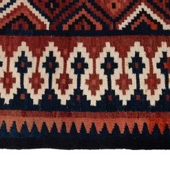 Orange Vintage Flatweave Anatolian Wool Kilim - 4' X 12' -Home Comprehensive Shop 1597766 5