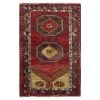 Red Vintage Kazak Wool Rug - 3'5" X 5'5" 1 Red Vintage Kazak Wool Rug - 3'5" X 5'5" -Home Comprehensive Shop 1597799 b 623e321e 5021 48bb a22f ba807e2452d3