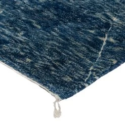 Blue Moroccan Wool Runner - 3'07" X 14'9" 9 Blue Moroccan Wool Runner - 3'07" X 14'9" -Home Comprehensive Shop 1597906 3