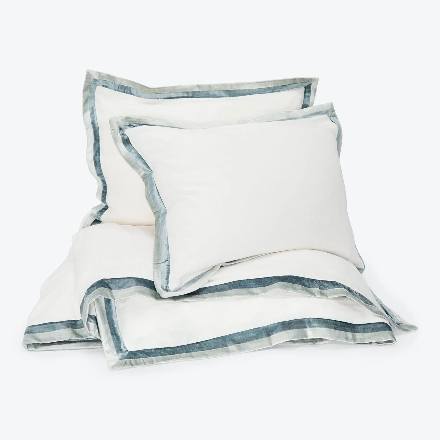 Linen Duvet + Sham Set, Mineral 3 Linen Duvet + Sham Set, Mineral