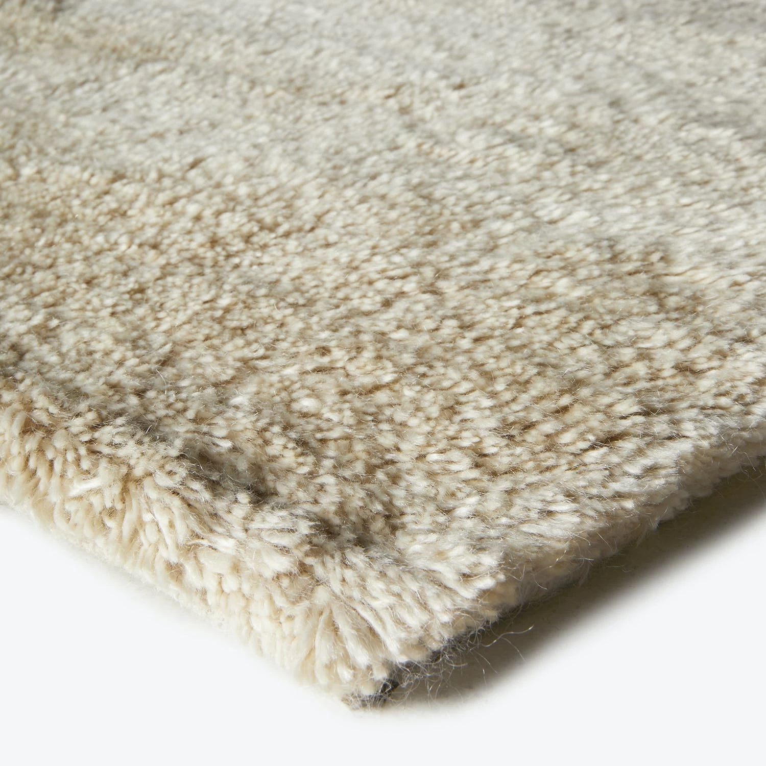 White Textured Cashmere And Wool Rug - 6' X 9' 5 White Textured Cashmere And Wool Rug - 6' X 9' - Image 3