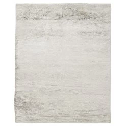Silver Plush Wool Rug - 8' X 10'
