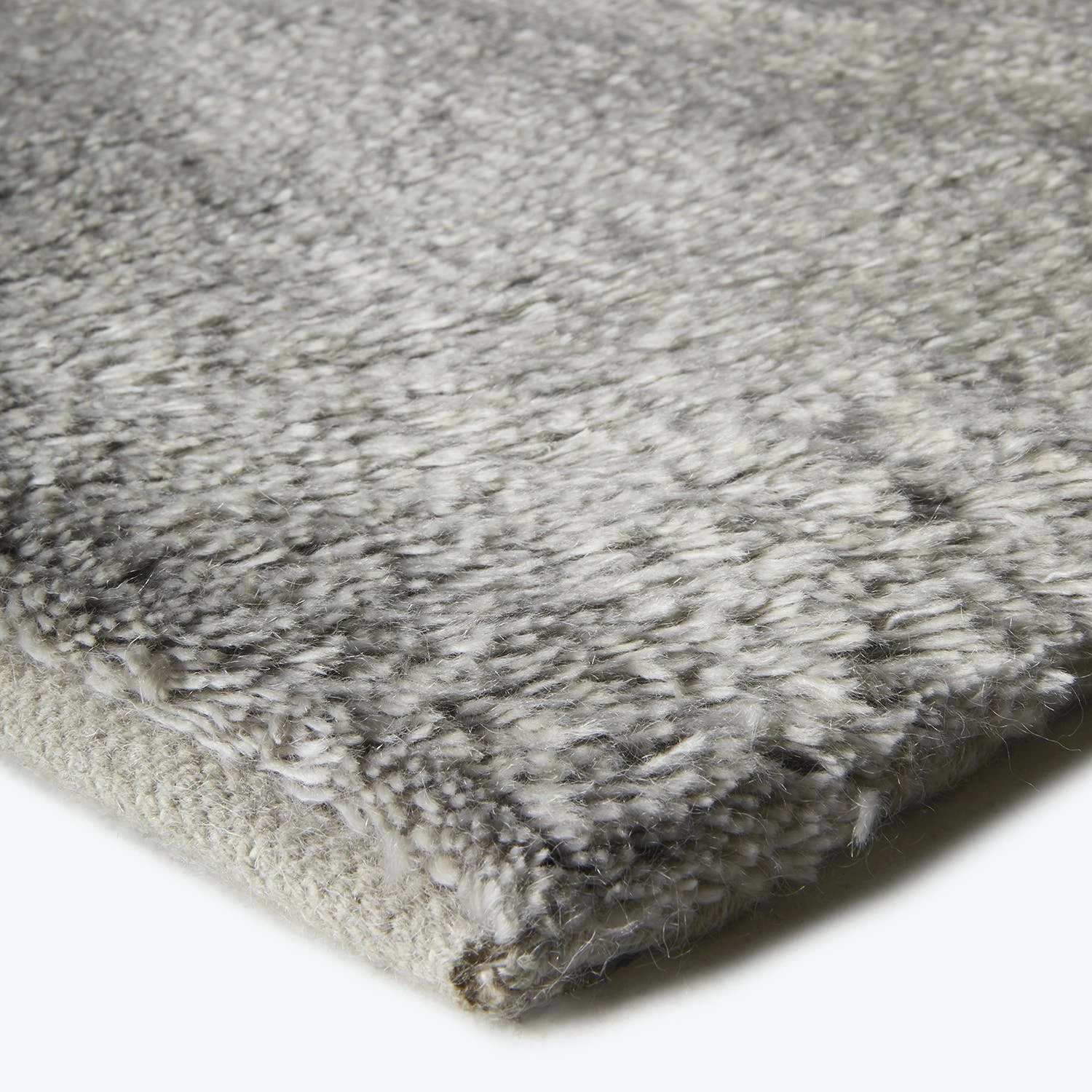 Grey Textured Cashmere And Wool Rug - 10' X 14' 6 Grey Textured Cashmere And Wool Rug - 10' X 14' - Image 4
