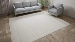 White Textured Wool Rug - 8' X 10' 17 White Textured Wool Rug - 8' X 10' -Home Comprehensive Shop 1599455 3