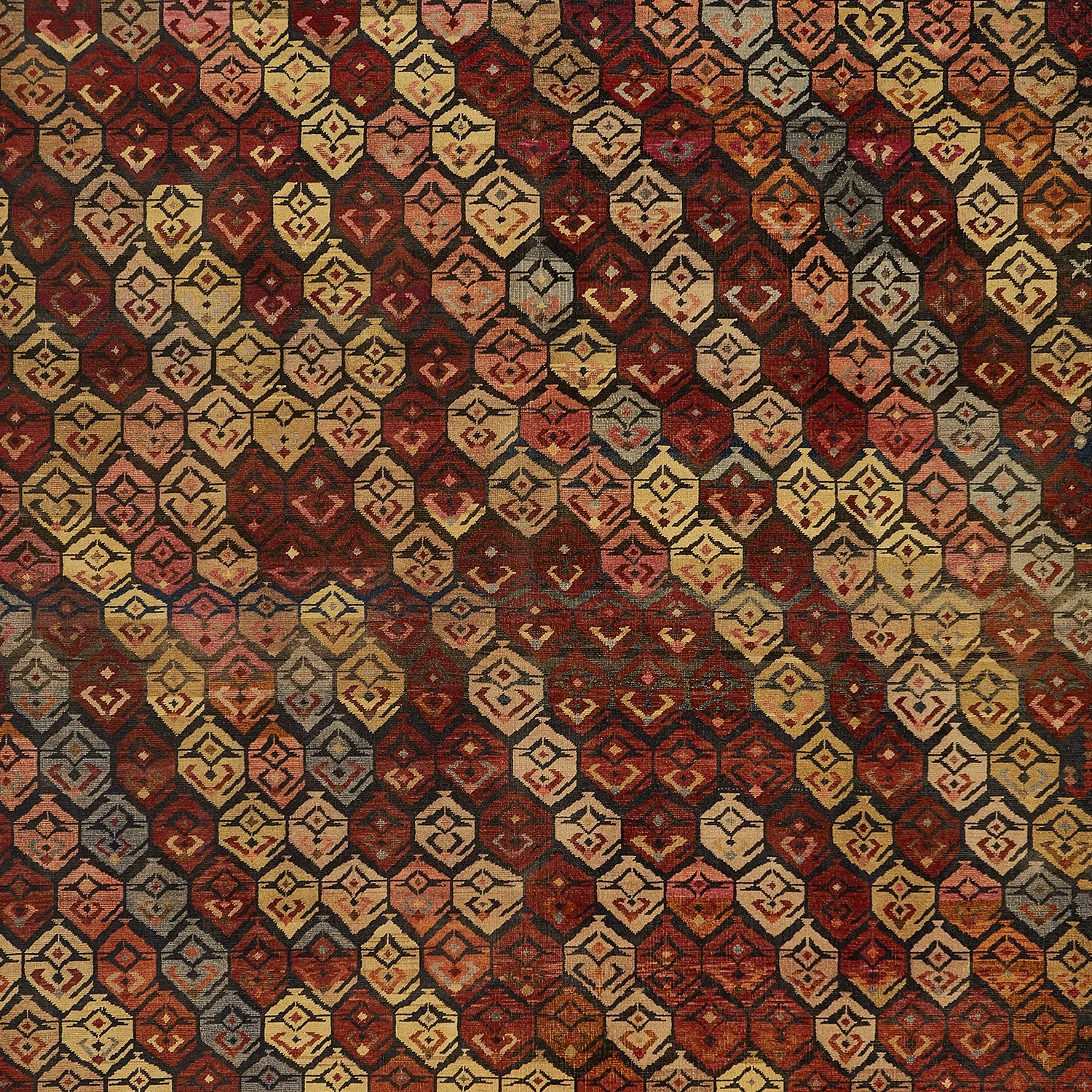 Multi Traditional Wool Rug - 9'11" X 14'2" 4 Multi Traditional Wool Rug - 9'11" X 14'2" - Image 2