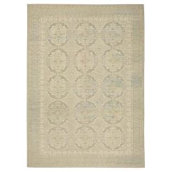 Neutral Traditional Wool Rug - 9'8" X 13'