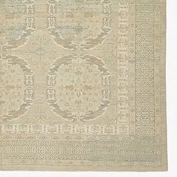 Neutral Traditional Wool Rug - 9'8" X 13' 6 Neutral Traditional Wool Rug - 9'8" X 13' - Image 4