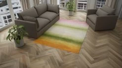 Multicolored Modern Silk Rug - 6' X 9' 8 Multicolored Modern Silk Rug - 6' X 9' -Home Comprehensive Shop 1601866 2