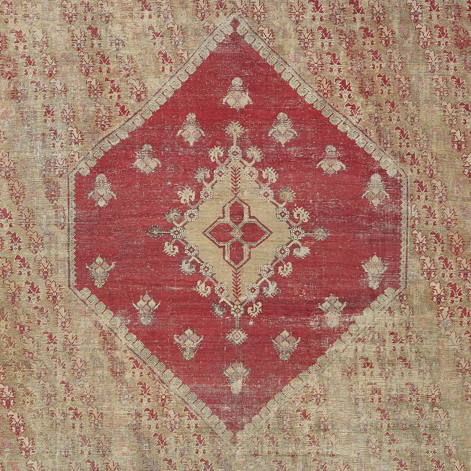 Red Vintage Tradtional Sabideh Wool Rug - 9'1" X 12'2" 4 Red Vintage Tradtional Sabideh Wool Rug - 9'1" X 12'2" - Image 2