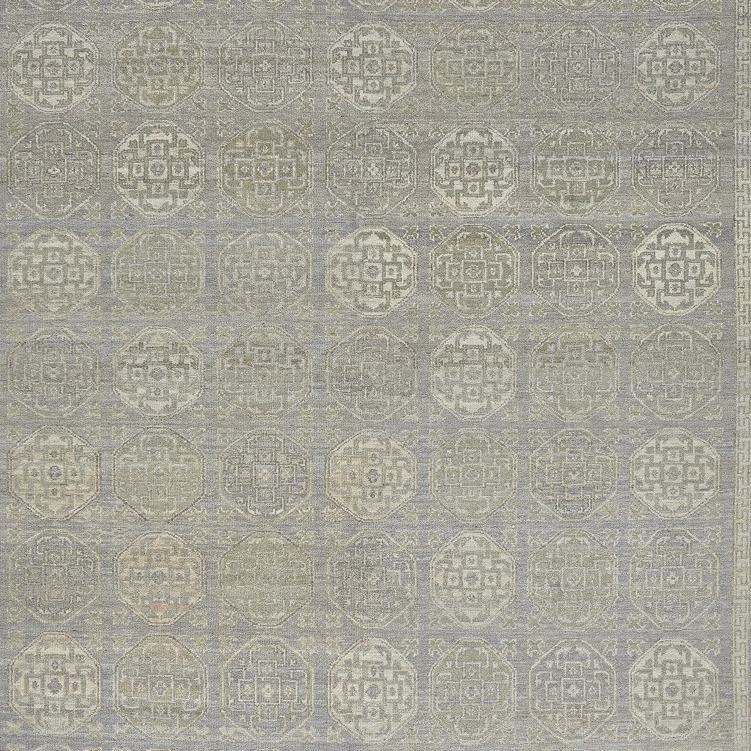 Grey Transitional Wool Rug - 7'1" X 9'1" 4 Grey Transitional Wool Rug - 7'1" X 9'1" - Image 2