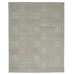 Grey Transitional Wool Rug - 7'1" X 9'1"