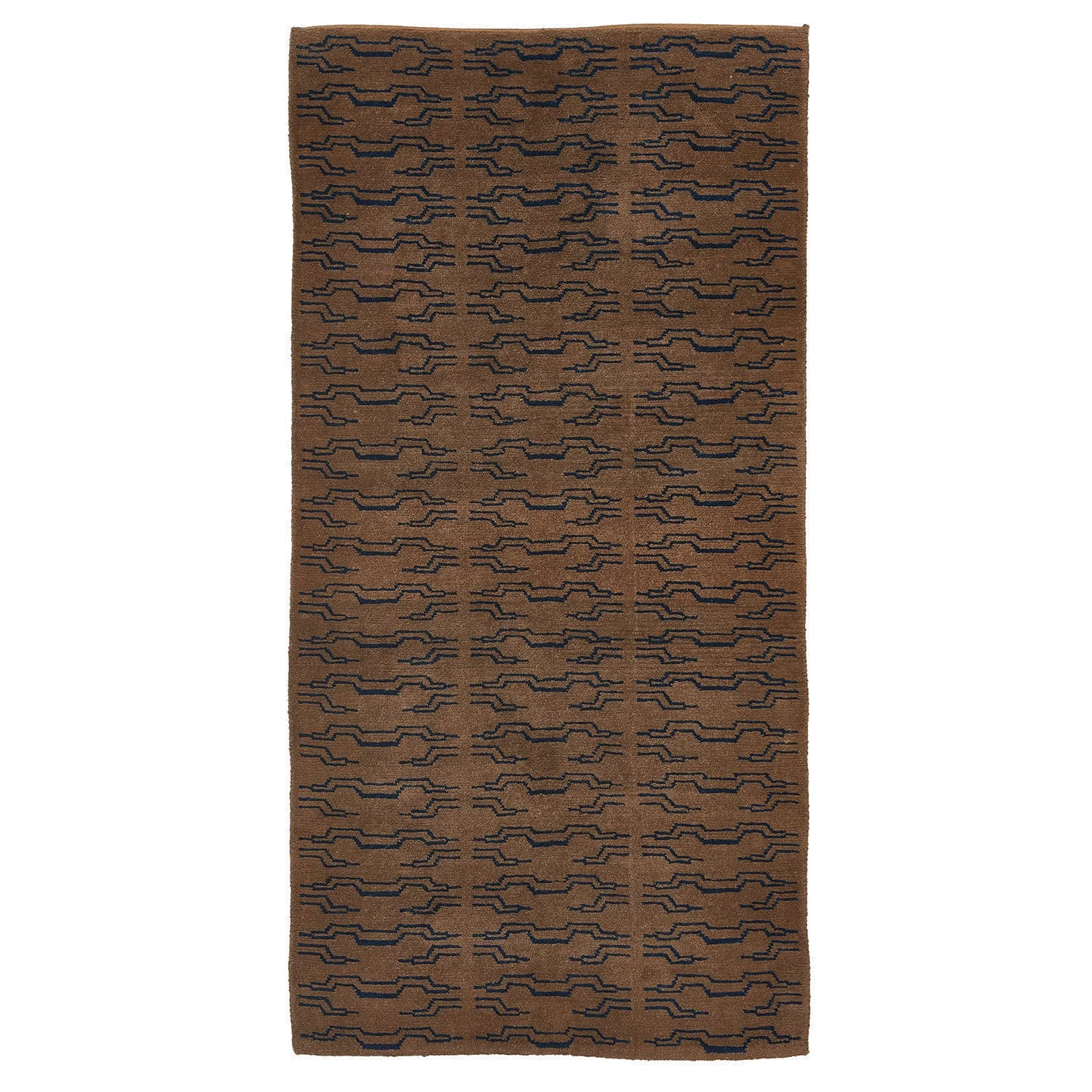 Brown Traditional Wool Rug - 2'9" X 5'5" 3 Brown Traditional Wool Rug - 2'9" X 5'5"