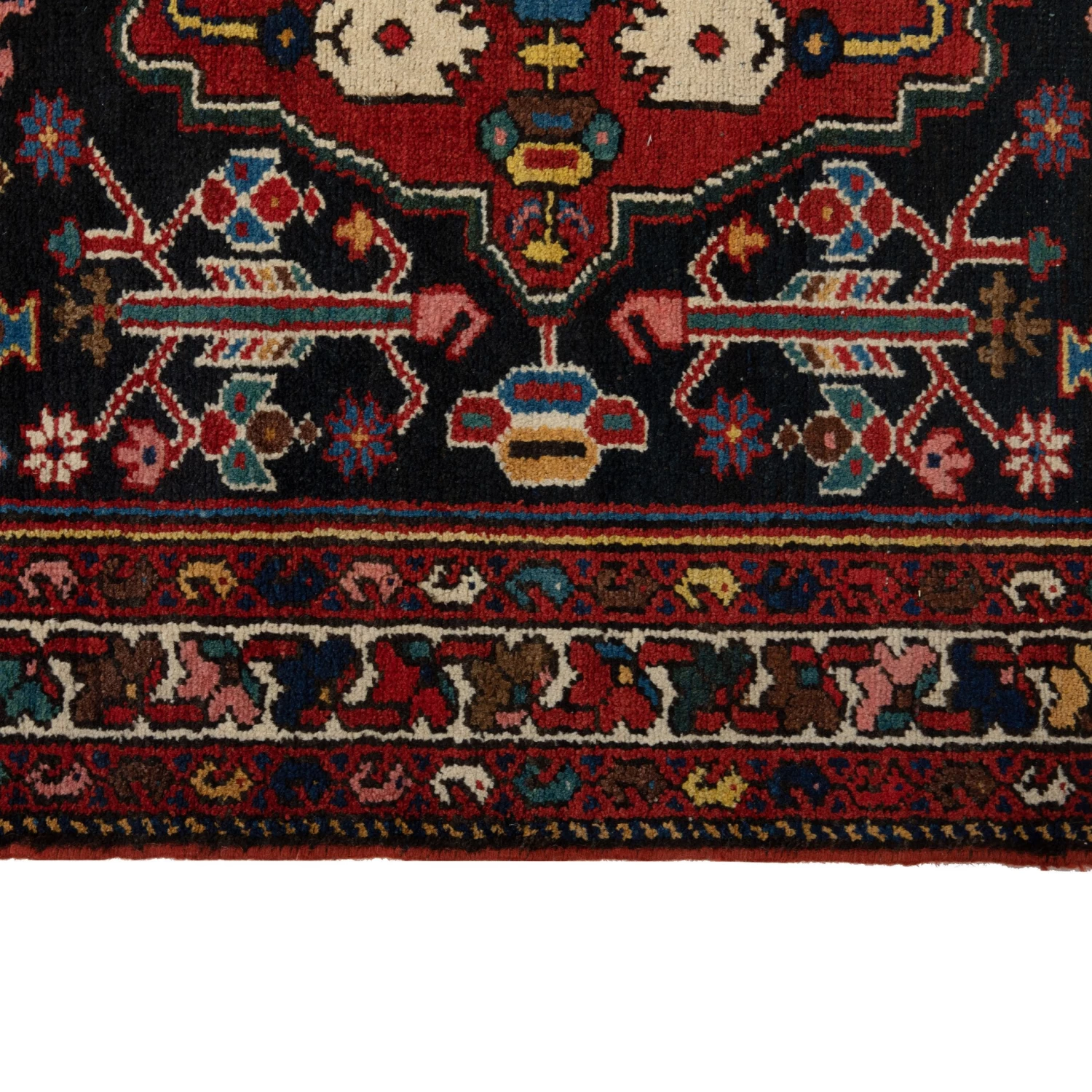 Multi Overdyed Wool Persian Runner - 3'7" X 11'10" 7 Multi Overdyed Wool Persian Runner - 3'7" X 11'10" - Image 5