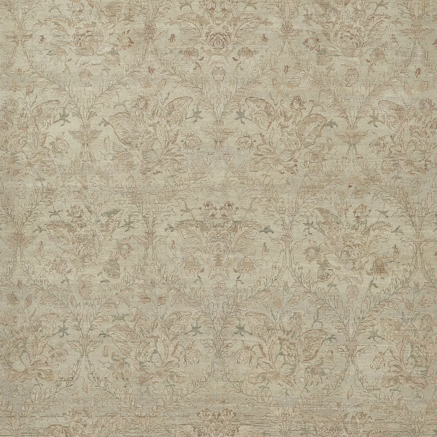 Beige Overdyed Wool Rug - 10' X 11'11" 4 Beige Overdyed Wool Rug - 10' X 11'11" - Image 2