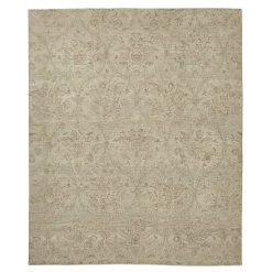 Beige Overdyed Wool Rug - 10' X 11'11"