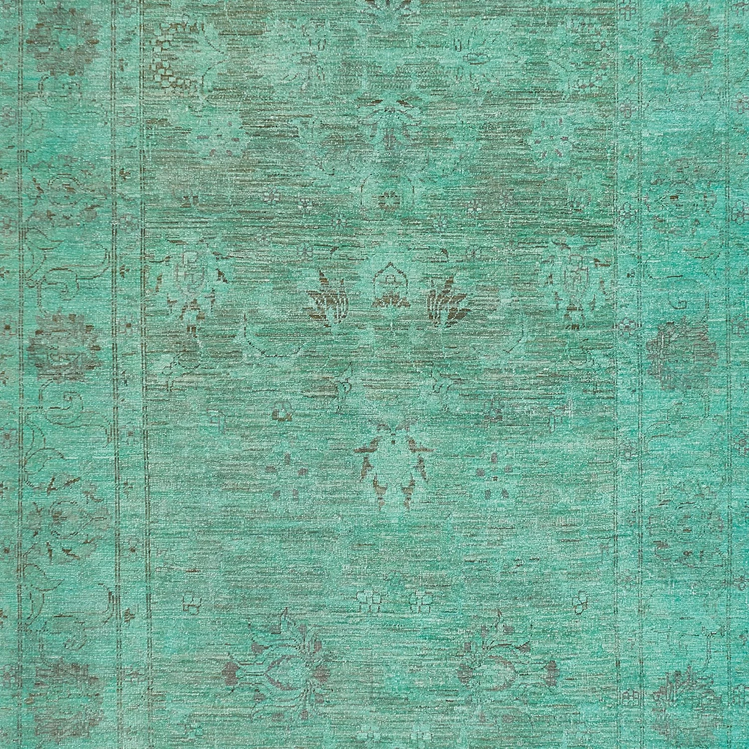 Green Samsara Wool Rug - 4'10" X 8'1" 4 Green Samsara Wool Rug - 4'10" X 8'1" - Image 2