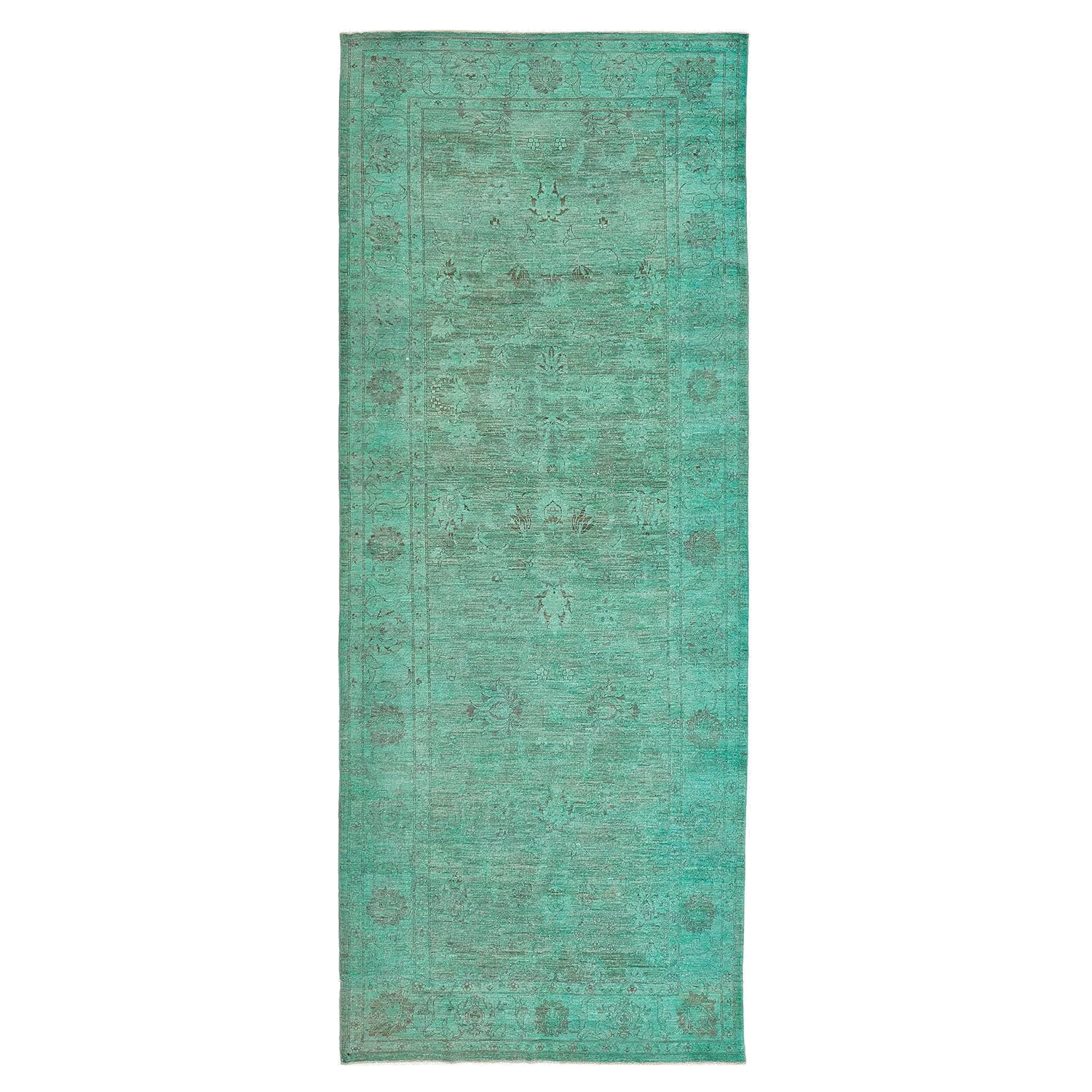 Green Samsara Wool Rug - 4'10" X 8'1" 3 Green Samsara Wool Rug - 4'10" X 8'1"