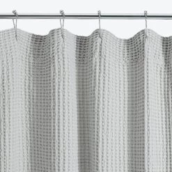 Simple Waffle Shower Curtain -Home Comprehensive Shop 1615833 046 light 20gray