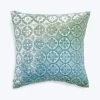 Small Moroccan Velvet Pillow, Ice