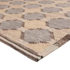 Flatweave Wool Cotton Silk Rug - 7'9" X 9'8" 8 Flatweave Wool Cotton Silk Rug - 7'9" X 9'8" -Home Comprehensive Shop 1617882 3