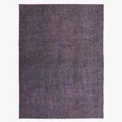 Purple Overdyed Wool Rug - 9'3" X 12'8"