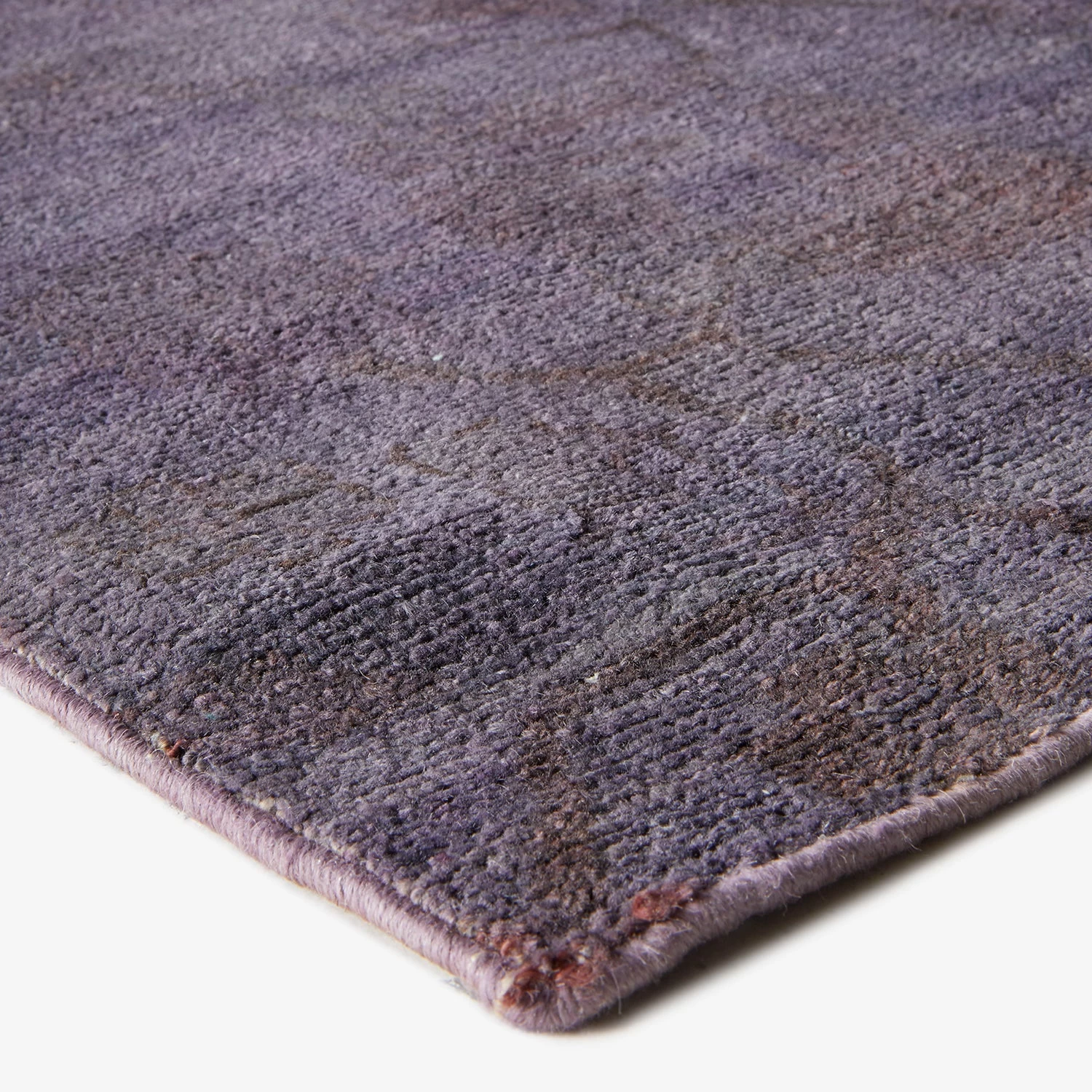 Purple Overdyed Wool Rug - 9'3" X 12'8" 5 Purple Overdyed Wool Rug - 9'3" X 12'8" - Image 3