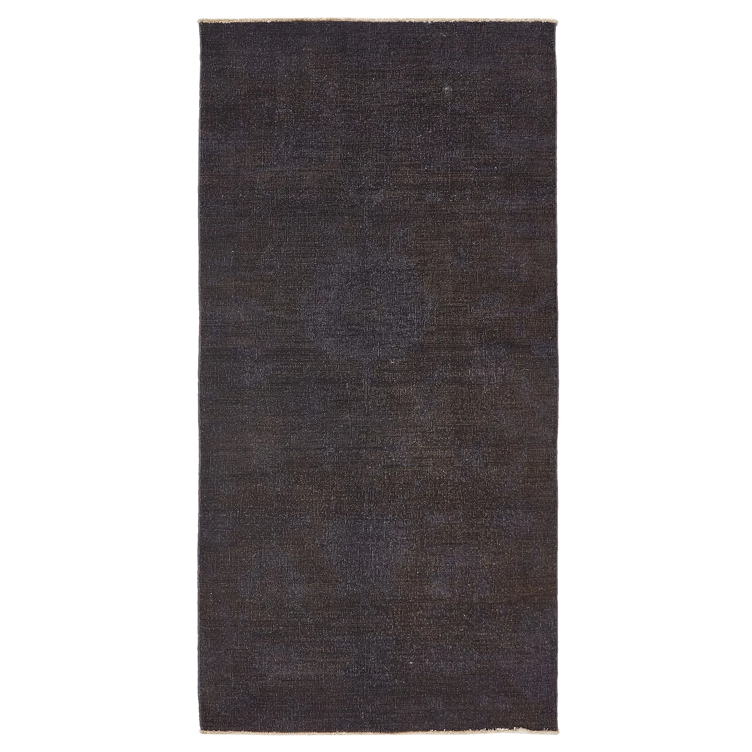 Purple Overdyed Wool Rug - 3'8" X 7'6" 3 Purple Overdyed Wool Rug - 3'8" X 7'6"