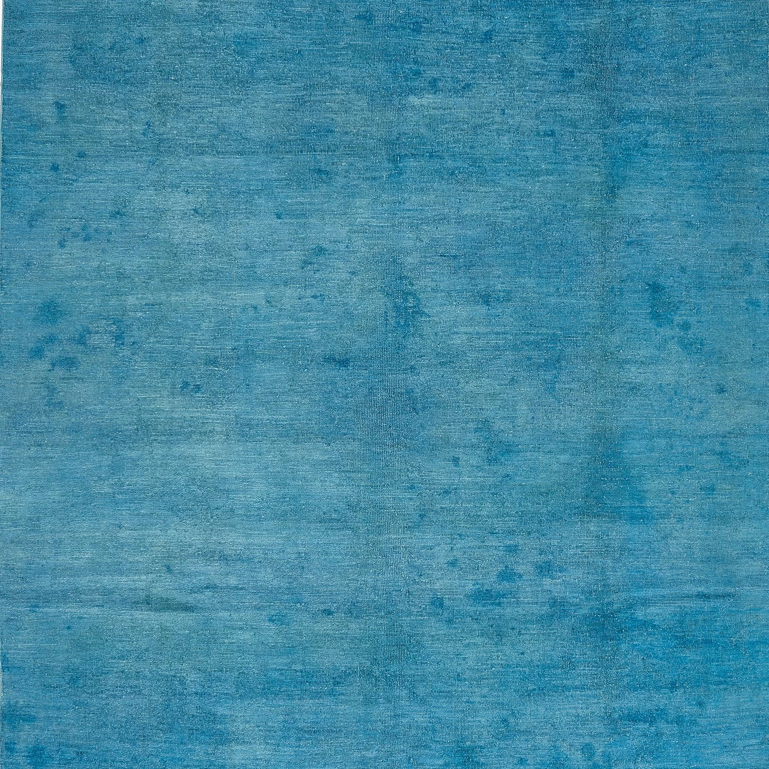 Blue Overdyed Wool Rug - 7'3" X 13'11" 4 Blue Overdyed Wool Rug - 7'3" X 13'11" - Image 2