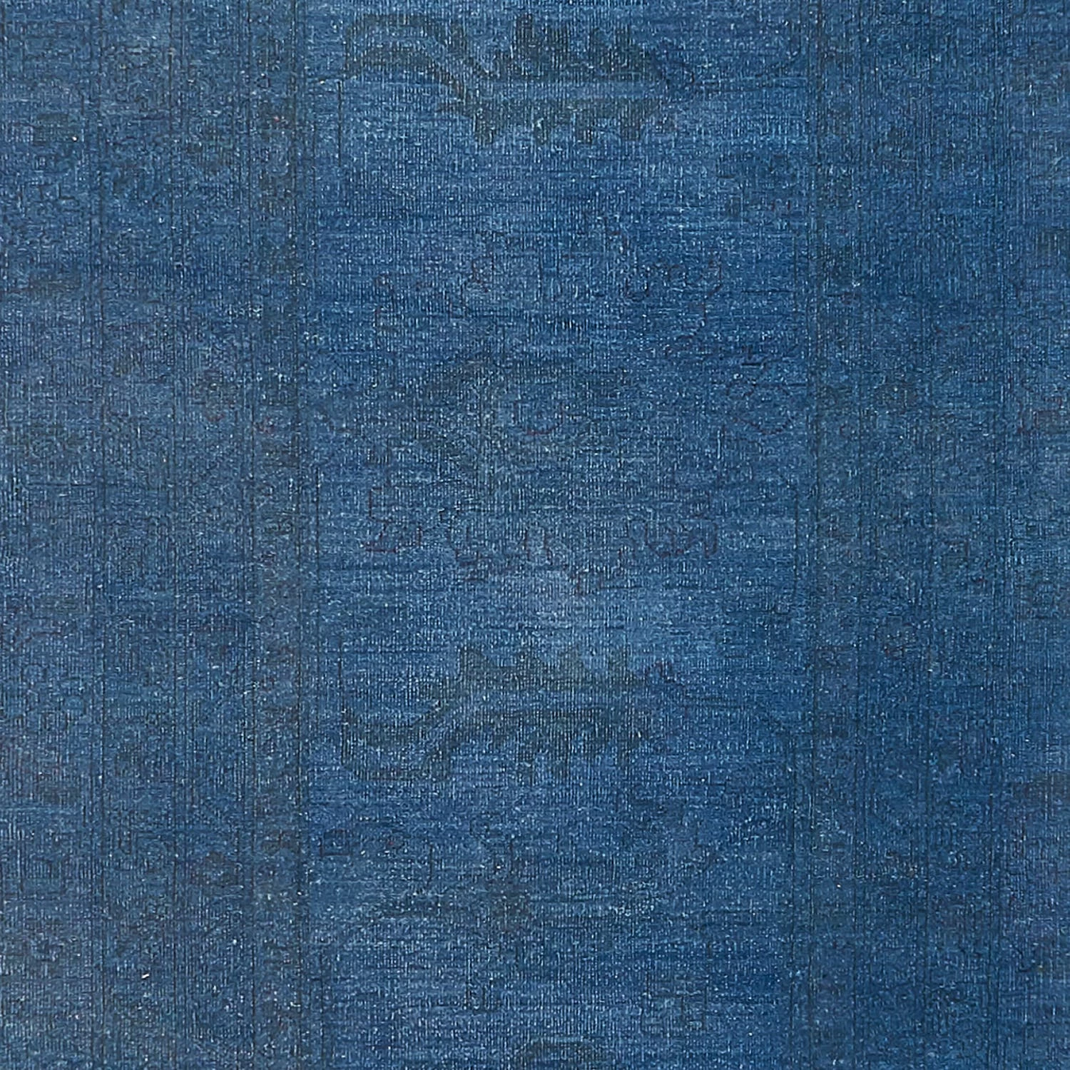 Blue Overdyed Wool Runner - 3'3" X 15'5" 4 Blue Overdyed Wool Runner - 3'3" X 15'5" - Image 2