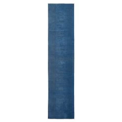 Blue Overdyed Wool Runner - 3'3" X 15'5"