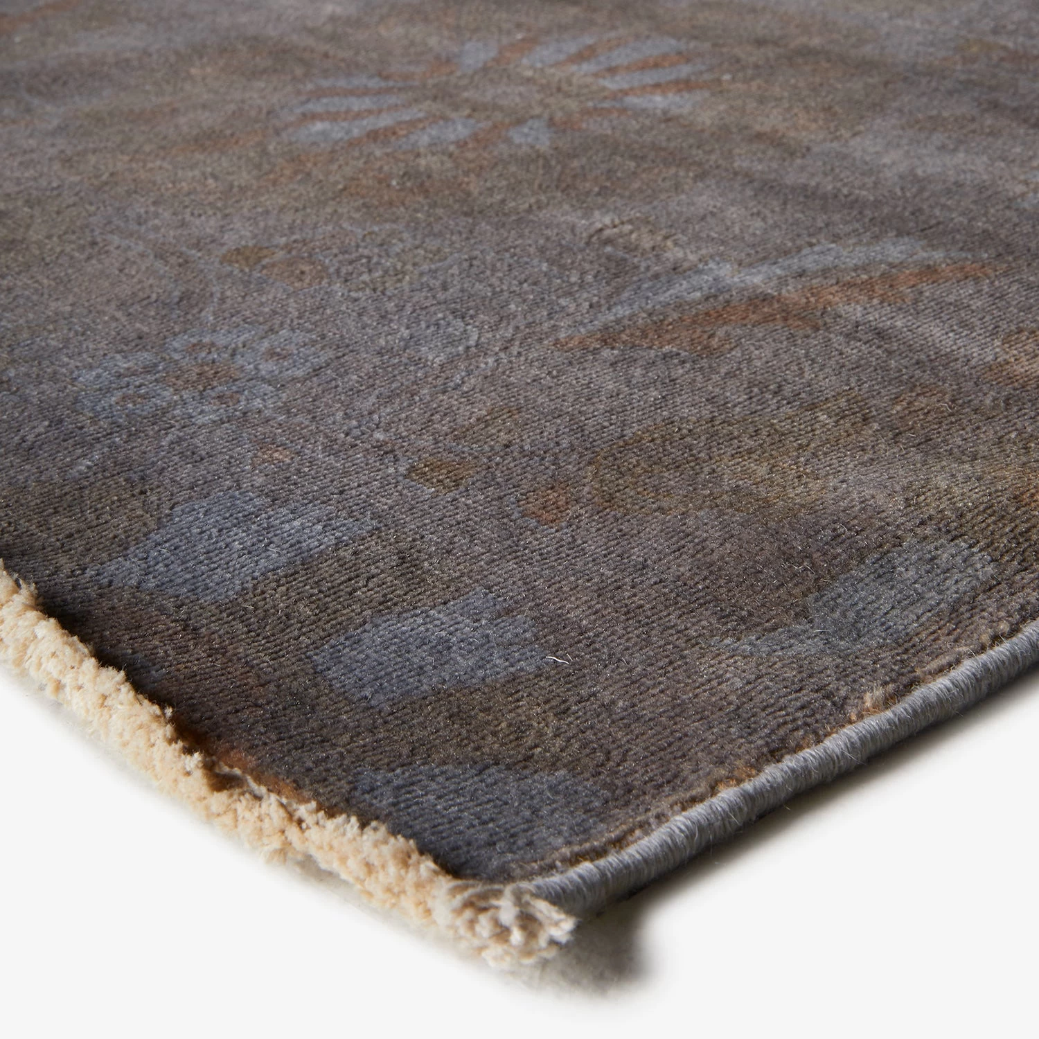 Brown Overdyed Wool Rug - 8'9" X 15'6" 4 Brown Overdyed Wool Rug - 8'9" X 15'6" - Image 2