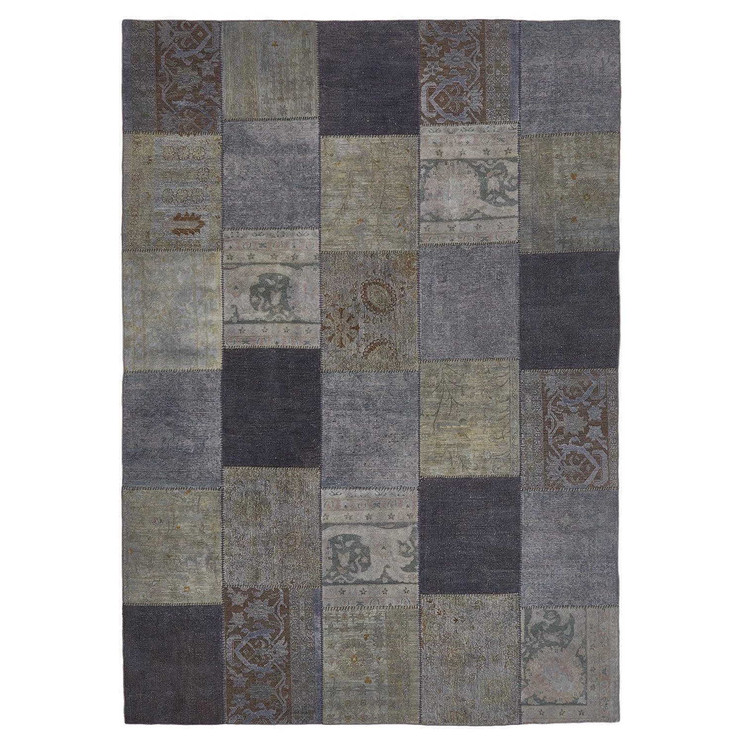 Grey Overdyed Wool Rug - 8'10" X 12'6"