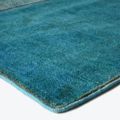 Green Patchwork Wool Rug - 8'1" X 9'11" -Home Comprehensive Shop 1619808 c