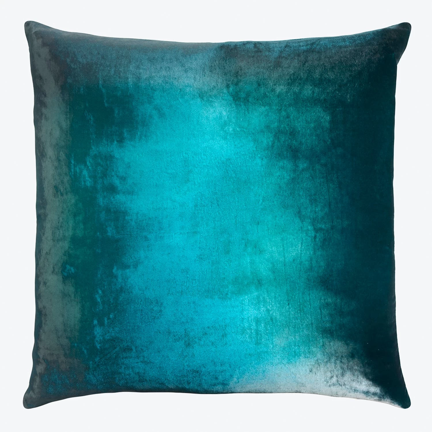 Ombre Velvet Throw Pillow, Pacific 5 Ombre Velvet Throw Pillow, Pacific - Image 3