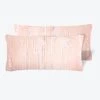 Set Of 2 Mini Brushstroke Velvet Pillow, Blush