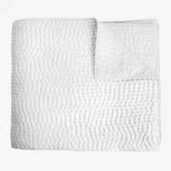 Hand Stitched Coverlet, White
