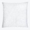 Hand Stitched Euro Sham, White -Home Comprehensive Shop 1619857 a