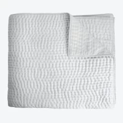 Hand Stitched Coverlet, Gray