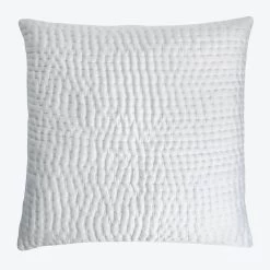 Hand Stitched Euro Sham, Gray