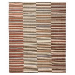 Multi Turkish Flatweave Wool Rug - 8' X 9'10"